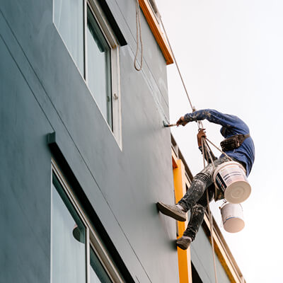 Pintura predial profissional em edifício