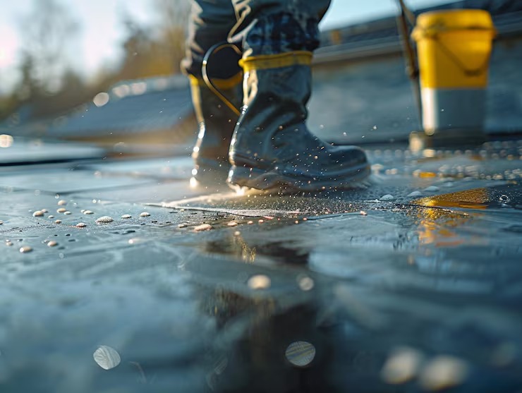 Impermeabilização de laje concluída em São Paulo